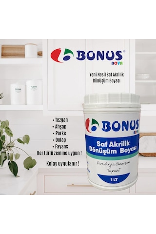 Bonus Saf Akrilik Su Bazlı Dönüşüm Boyası 1 L