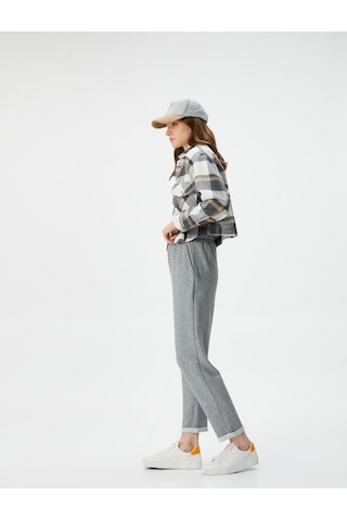 Koton Jogger Pantolon Beli Lastikli Cep Detaylı Gri 4wak30066ek 4WAK30066EK035 Gri