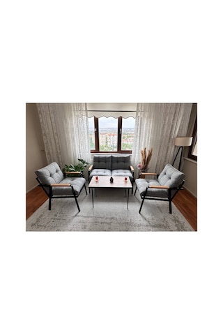 Gülizar,model, Balkon, Bahçe, Cafe, Metal Koltuk Takımı, Bahçe Takımı , Çay Seti, 2+1+1+sehpa