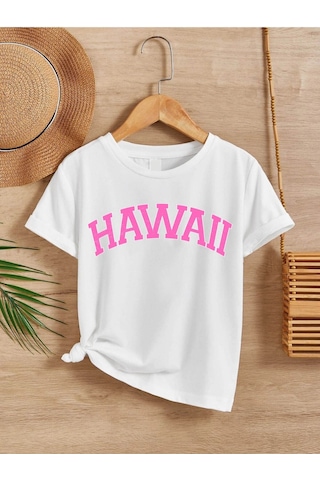 Noıssey Kod:vsk Beyaz Çocuk T-shirt Kids-hawaıı-