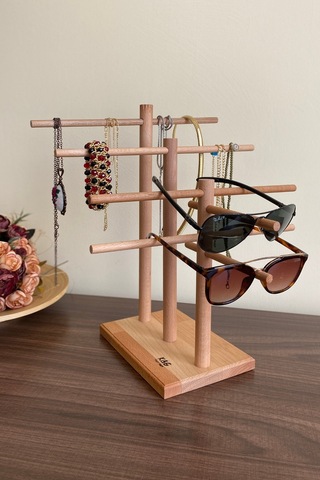 Takı Organizer Ahşap Takı Askısı 35 Cm Takı Standı. Kolye Askısı Takı Düzenleyici