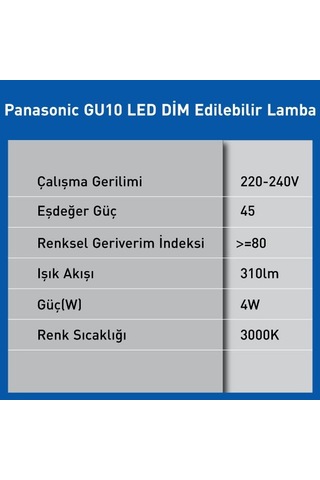 Led Dim Lamba 4w 310lm 3000k Genel