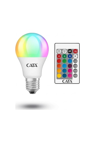 Cata Ct-4058b 9w E27 Uzaktan Kumandalı Rgb Led Ampul Beyaz