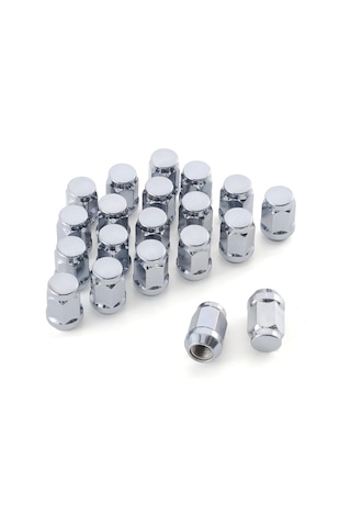 Nayomiglow M14x1.5 Tekerlek Somunları, Tek Parça Tasarım Çıkıntı Acorn Krom Tekerlek Somunları Diğer