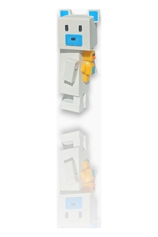 Super Adventure Bears - Ayı , Baaren Ve Şika Kaliteli Loy3d 9 Cm Beyaz - Mavi