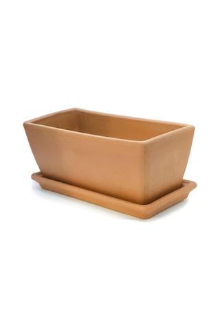 Cassetta Garda 32 Cm Toprak Saksı Terracota