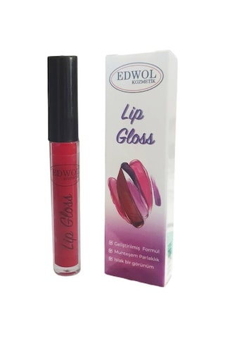 Edwol Make Up Likit Işıldayan Parlak Ruj Kırmızı