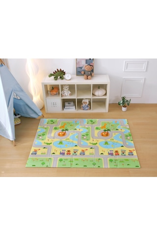 MooieBaby's Funny Zoo Katlanabilir Oyun Matı Oyun Halısı 150 x 180 x 1 CM
