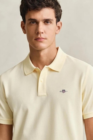 Gant Erkek Sarı Regular Fit Logolu Polo Yaka T-shirt-14845