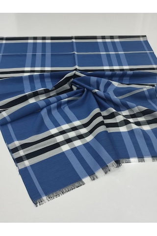 Burberry Ekose Şal Kot Mavi KOT MAVİSİ