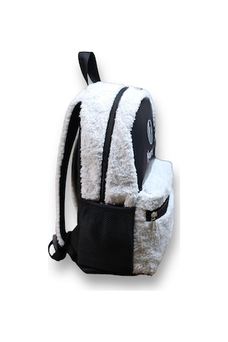 Monte Lui Mnt3637 Peluş Sırt Çantası Beyaz Çok Renkli