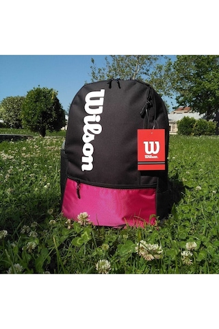 Shopiolog Wilson Fuşya Sırt Çantası Unisex Çift Gözlü Çanta Fuşya