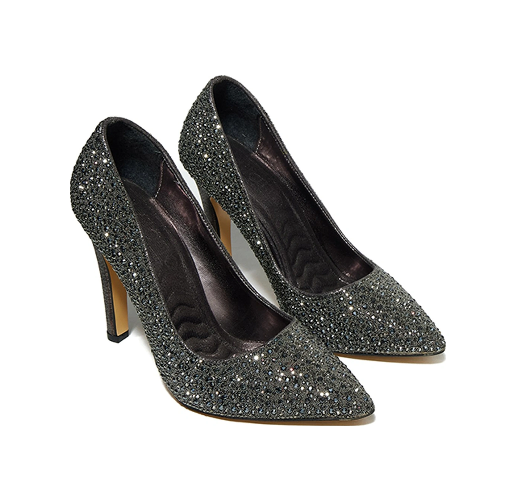 Bestello Taşlı Neolit Taban İnce Topuklu Ayakkabı 331-193 Kadın Ayakkabı PLATIN