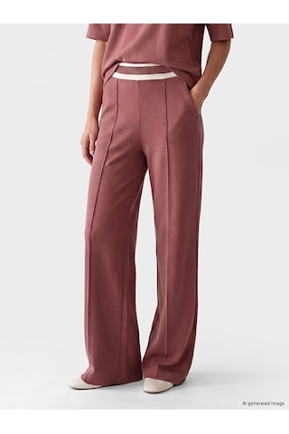 Lcw Everyday Pembe Beli Lastikli Soft Touch Kadın Eşofman Altı
