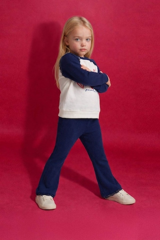 Defacto Kız Bebek 2li Takım Baskılı Sweatshirt Tayt G7432a526spnv42 Lacivert-nv42