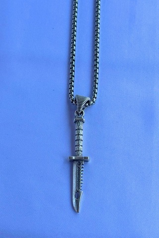 El İşçiliği Paslanmaz Çelik Zincir Erkek Kolye Çok Renkli