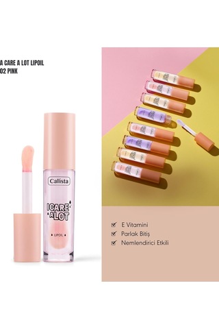 Callista I Care A Lot Oil 02 Strawberry Nemlendirici Dudak Yağı Sku: Smg8690010449740
