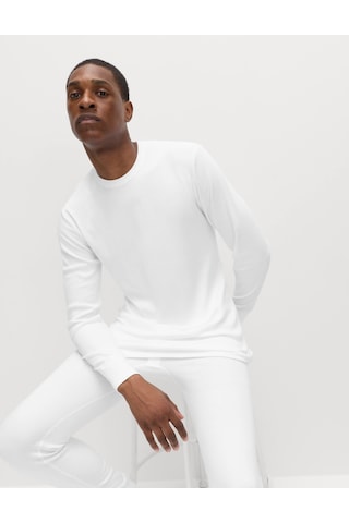Marks & Spencer Uzun Kollu Medium Warmth Termal Atlet Beyaz