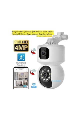 Kalite Wifi Çift Kamera Dünyanın Her Yerinden Canlı Izleme