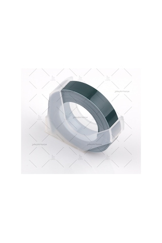 3D Kabartma Yapışkanlı MOTEX-DYMO Şerit Etiketi (SİYAH)