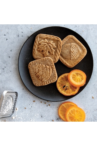 Nordicware Sonbahar Ormanı Kurabiye Damgası - Gümüş