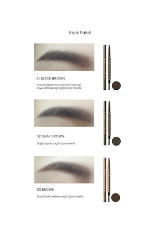 Peripera Speedy Eyebrow Auto Pencil 01 Black Brown