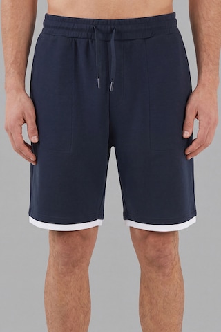 Buratti Oysho Kumaş Çift Katmanlı Paça Detaylı Bağlamalı Short Erkek Short 5908091 İndigo
