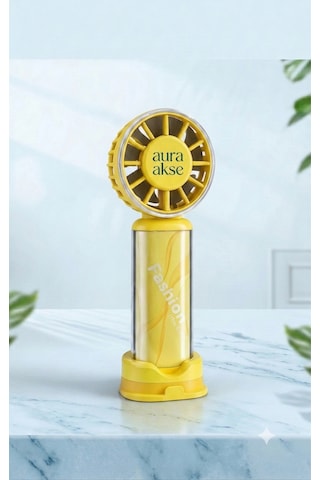 Taşınabilir El Tipi Mini Fan Sarı