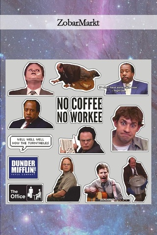 The Office Temalı Laptop Sticker Set, Tyb5ohmr6wo7pvıs09