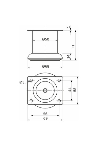 Aksmebel Mobilya Ayakları 4 Adet Çelik 100 50 Mm Mobilya Desteği 281741376 Krom