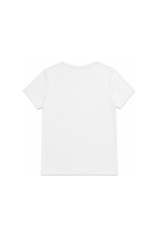 Vadon 1003 Kadın Pamuklu Slim Fit Bisiklet Yaka Yumuşak Dokulu Basic T-shirt Beyaz