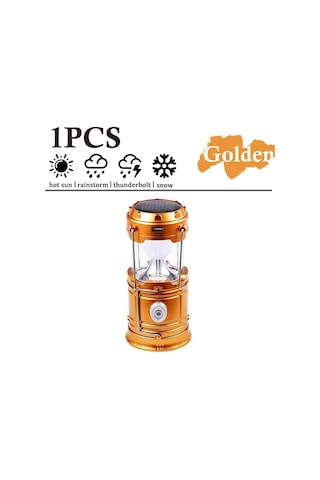 Güneş Çok Fonksiyonlu El Kamp Lambası Çadır Lambası Led