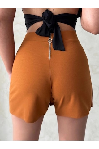 By Mop Kapaklı Şort Etek Camel S208 Camel