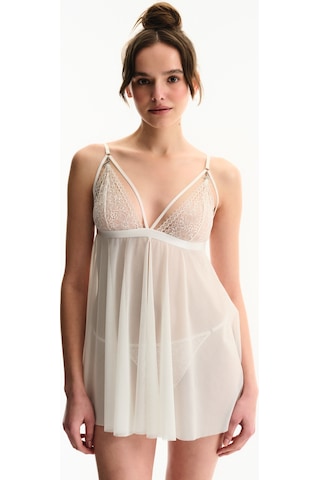 Penti Kırık Beyaz Lace Dantel Detaylı Babydoll