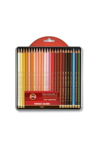 Koh-I Noor Polycolor Kuruboya Kalem Seti - 24'lü - Portrait Colou