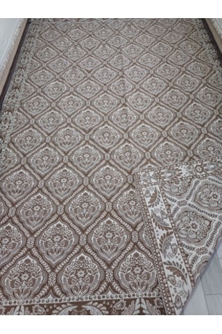 Savan Dokuma Halı Örtüsü 6m² 200 300cm Kale Kahve6 Kahverengi