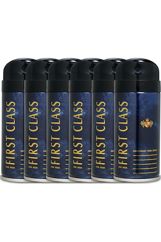 First Class Erkek Sprey Deodorant 6 x 150 ML