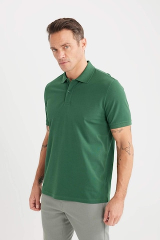 DeFacto %100 Pamuk Regular Fit Polo Yaka Kısa Kollu Basic Düz Pike Kumaş Tişört C1293AX25SPGN750