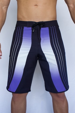 Pose I Down Purple Vision Boardshort Erkek Fizik Ve Deniz Şortu Siyah