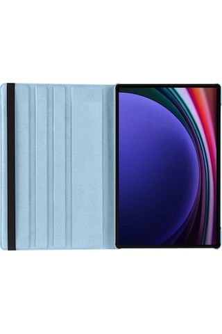 Galaxy Tab S9 Ultra Sm-x910 Uyumlu Zore Dönebilen Standlı Kılıf-pembe Koyu Tablet Kılıfı