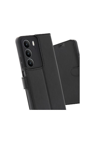 Realme C75 4g Trend S Plus Kapaklı Kılıf - Siyah