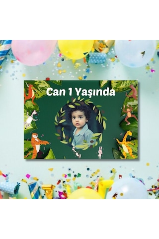 Çocuklara Özel Fotoğraflı Doğum Günü Posteri