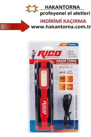 Rico 400 Lümen Şarjlı Mıknatıslı Led Lamba Işıldak Fener 013-rc0044 3 Renk Yanabilme