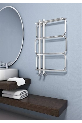 Radiva - Radiva Matsu 540x884 Dekoratif Havlupan, Krom - 1mat05400884k1s-