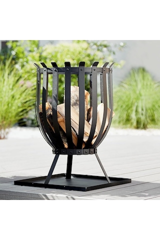 Kansas Mangal Odun Ve Kömür Yakıtlı Barbekü Mangal Siyah 35 Cm Çok Renkli