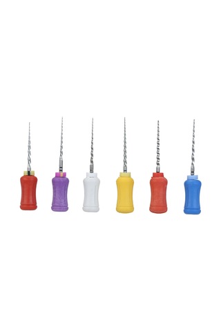 Moveevo 6'li Kutu Diş Hekimliği Nikel Titanyum Kök Kanal Genişletme Eğeleri - Sx-f3 Karışık Boy 21mm