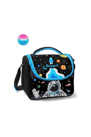 Minosso Astronot Desenli Erkek Çocuk Thermo Beslenme Çantası 3005 Karışık