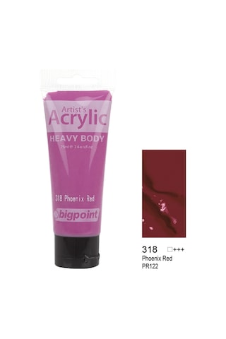Akrilik Boya 75 Ml Phoenix Red 318 Kırmızı