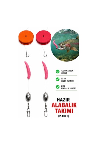 Hazır Alabalık Dip Takımı 2 Li Set