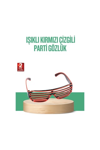 Renkli Işıklı Gözlük Eğlenceli Gece Aksesuarı "